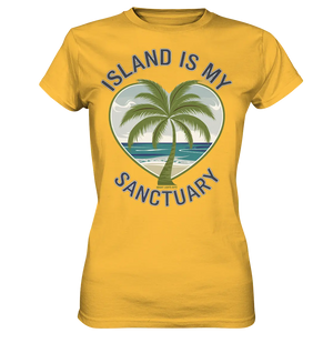 Island Is My Sanctuary - Tropische Ruhe - Ladies Premium Shirt Bright Lights Arts