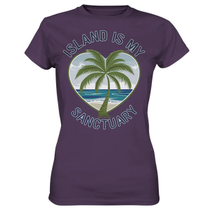 Island Is My Sanctuary - Tropische Ruhe - Ladies Premium Shirt Bright Lights Arts