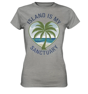 Island Is My Sanctuary - Tropische Ruhe - Ladies Premium Shirt Bright Lights Arts
