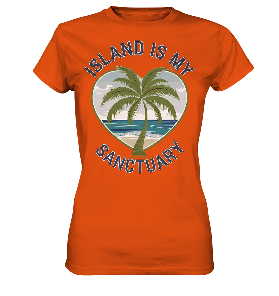 Island Is My Sanctuary - Tropische Ruhe - Ladies Premium Shirt Bright Lights Arts