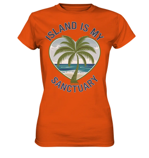 Island Is My Sanctuary - Tropische Ruhe - Ladies Premium Shirt Bright Lights Arts