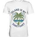 Island Is My Sanctuary - Tropische Ruhe - Premium Shirt Bright Lights Arts
