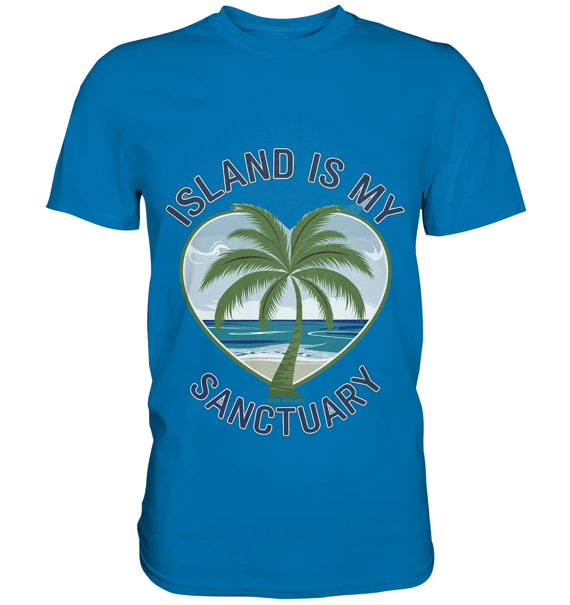 Island Is My Sanctuary - Tropische Ruhe - Premium Shirt Bright Lights Arts