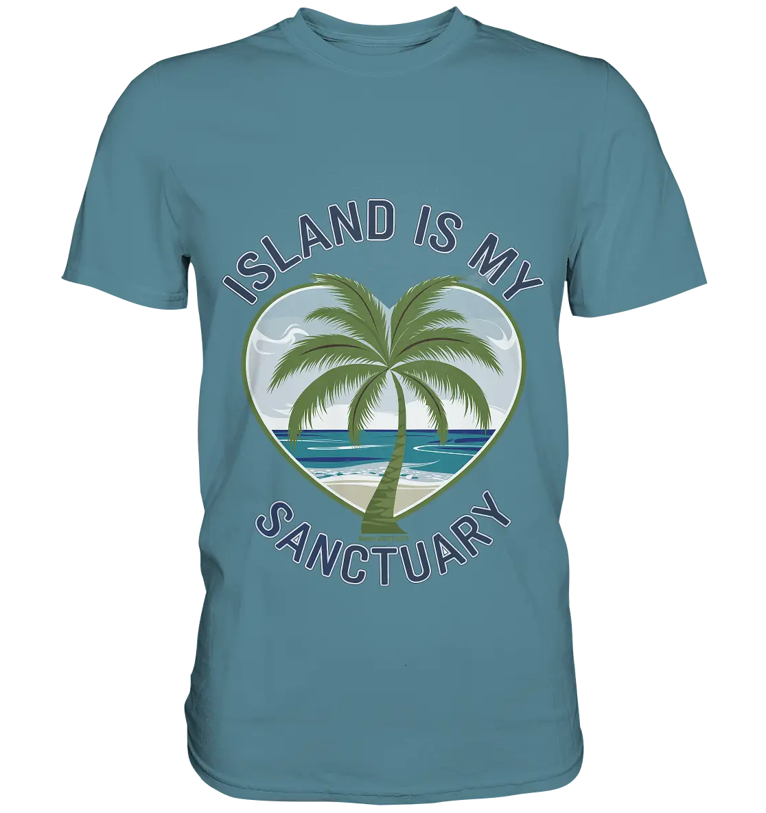 Island Is My Sanctuary - Tropische Ruhe - Premium Shirt Bright Lights Arts