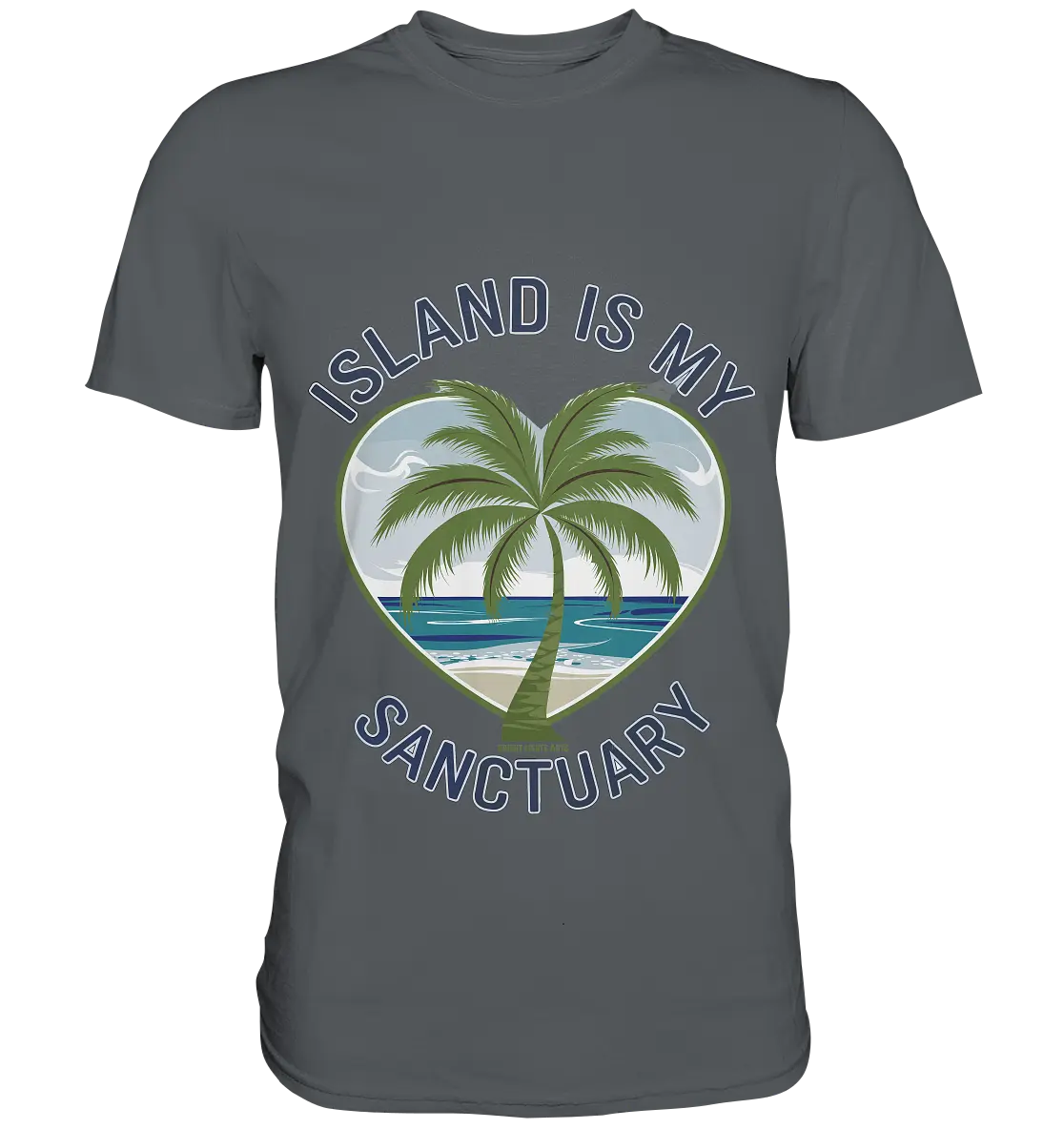 Island Is My Sanctuary - Tropische Ruhe - Premium Shirt Bright Lights Arts