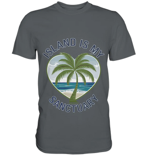 Island Is My Sanctuary - Tropische Ruhe - Premium Shirt Bright Lights Arts