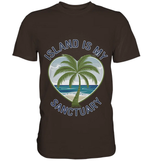 Island Is My Sanctuary - Tropische Ruhe - Premium Shirt Bright Lights Arts