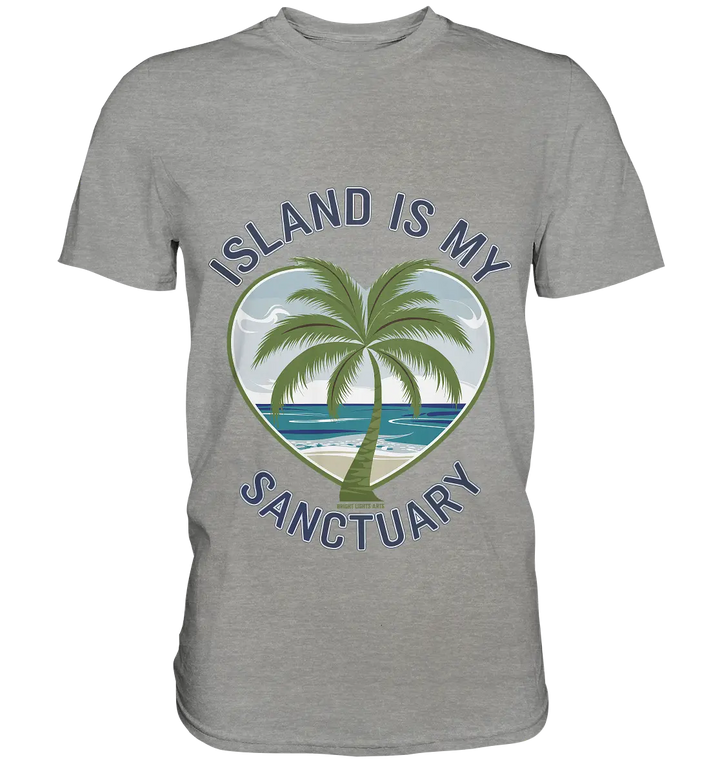 Island Is My Sanctuary - Tropische Ruhe - Premium Shirt Bright Lights Arts