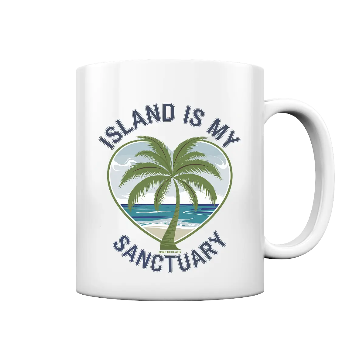 Island Is My Sanctuary - Tropische Ruhe - Tasse glossy Bright Lights Arts