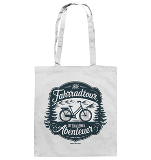JEDE Fahrradtour IST EIN KLEINES Abenteuer Inspirierendes Outdoor Design - Baumwolltasche Bright Lights Arts