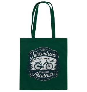JEDE Fahrradtour IST EIN KLEINES Abenteuer Inspirierendes Outdoor Design - Baumwolltasche Bright Lights Arts