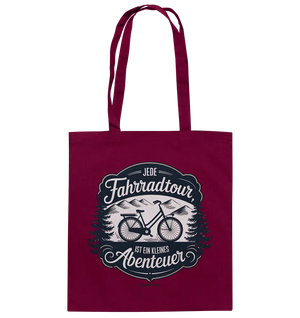JEDE Fahrradtour IST EIN KLEINES Abenteuer Inspirierendes Outdoor Design - Baumwolltasche Bright Lights Arts