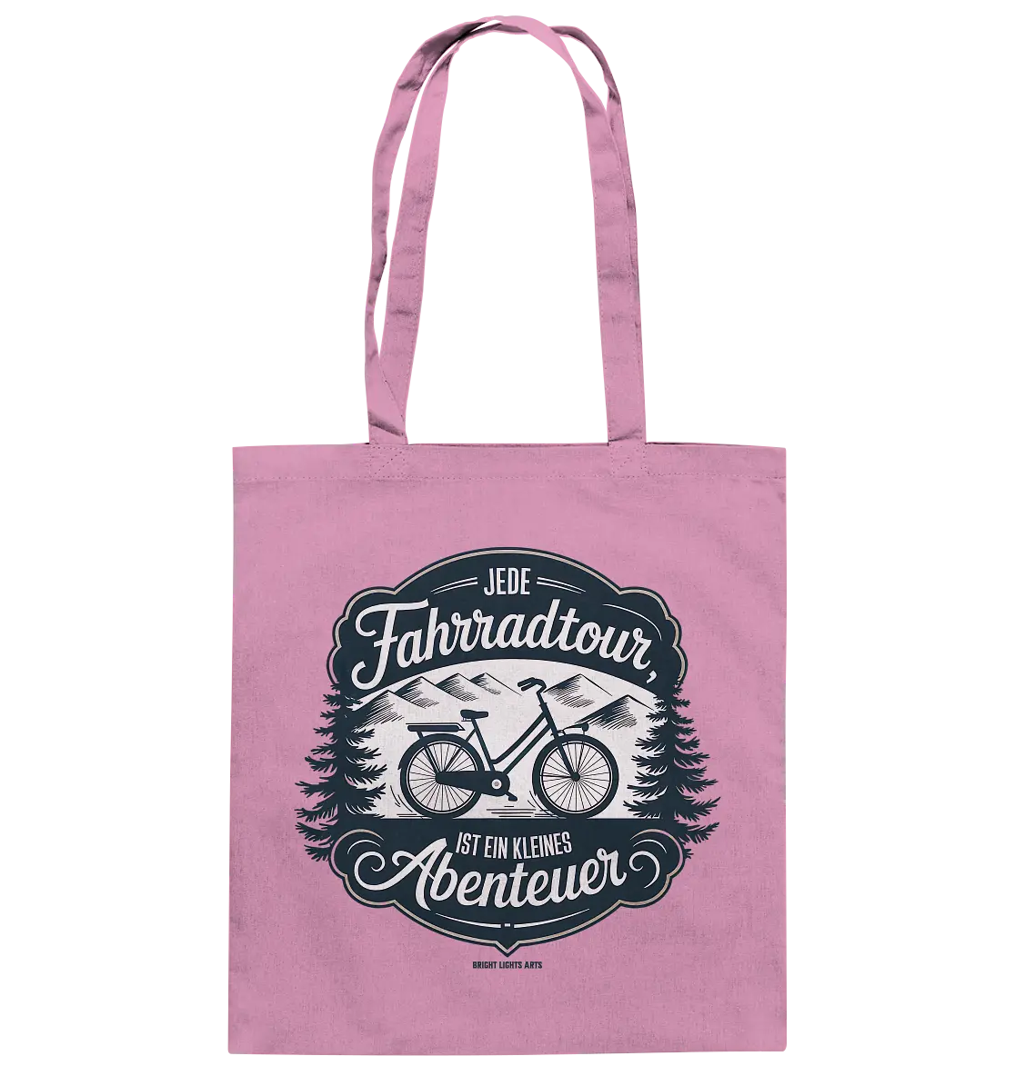 JEDE Fahrradtour IST EIN KLEINES Abenteuer Inspirierendes Outdoor Design - Baumwolltasche Bright Lights Arts