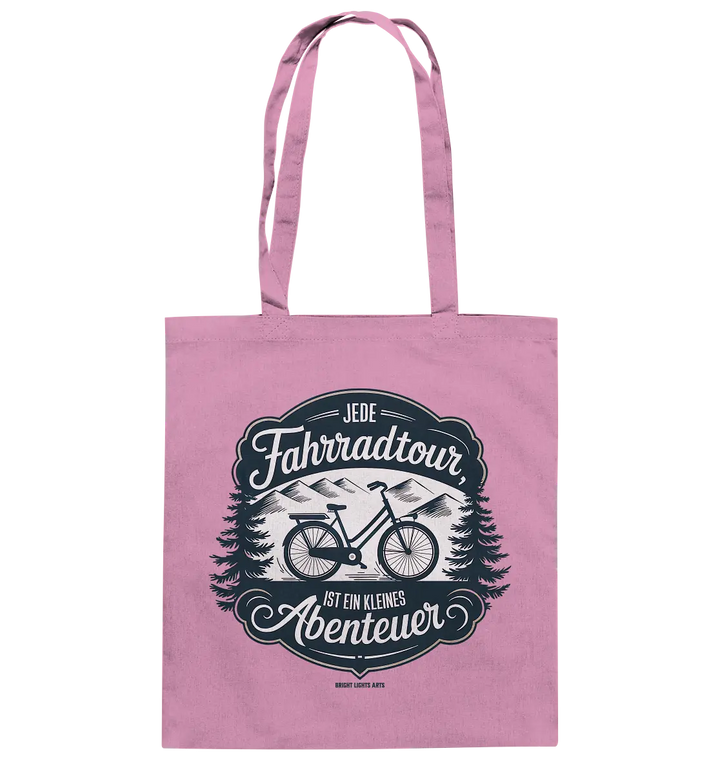 JEDE Fahrradtour IST EIN KLEINES Abenteuer Inspirierendes Outdoor Design - Baumwolltasche Bright Lights Arts