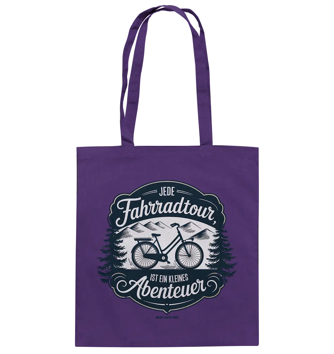 JEDE Fahrradtour IST EIN KLEINES Abenteuer Inspirierendes Outdoor Design - Baumwolltasche Bright Lights Arts