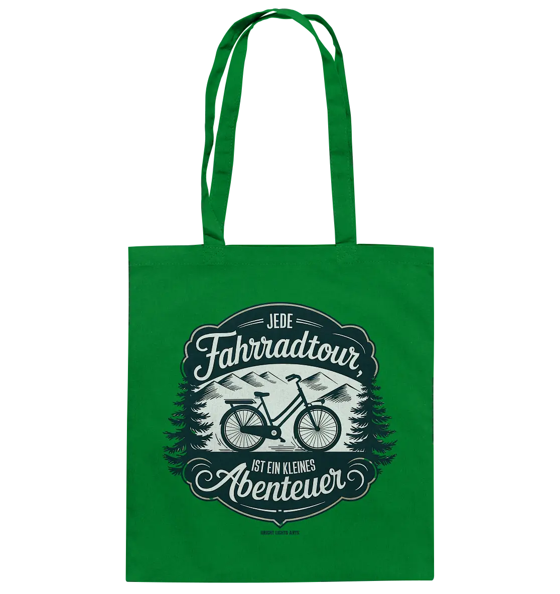 JEDE Fahrradtour IST EIN KLEINES Abenteuer Inspirierendes Outdoor Design - Baumwolltasche Bright Lights Arts