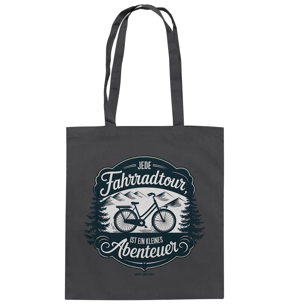 JEDE Fahrradtour IST EIN KLEINES Abenteuer Inspirierendes Outdoor Design - Baumwolltasche Bright Lights Arts