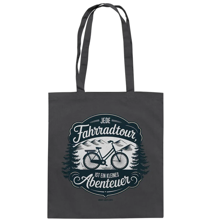 JEDE Fahrradtour IST EIN KLEINES Abenteuer Inspirierendes Outdoor Design - Baumwolltasche Bright Lights Arts