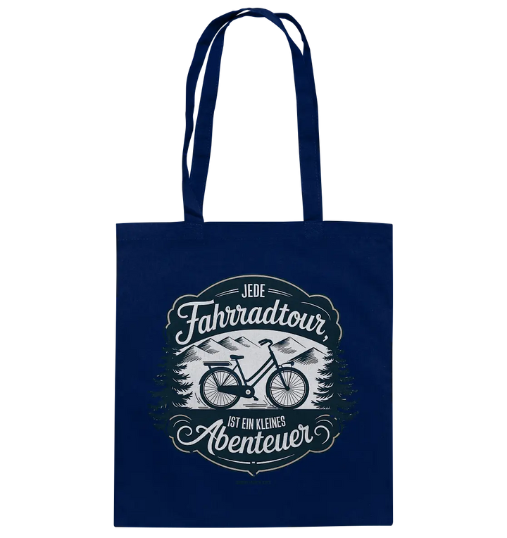 JEDE Fahrradtour IST EIN KLEINES Abenteuer Inspirierendes Outdoor Design - Baumwolltasche Bright Lights Arts