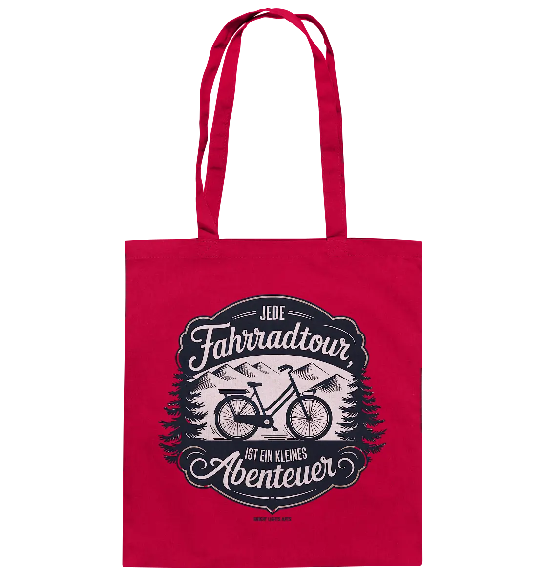 JEDE Fahrradtour IST EIN KLEINES Abenteuer Inspirierendes Outdoor Design - Baumwolltasche Bright Lights Arts
