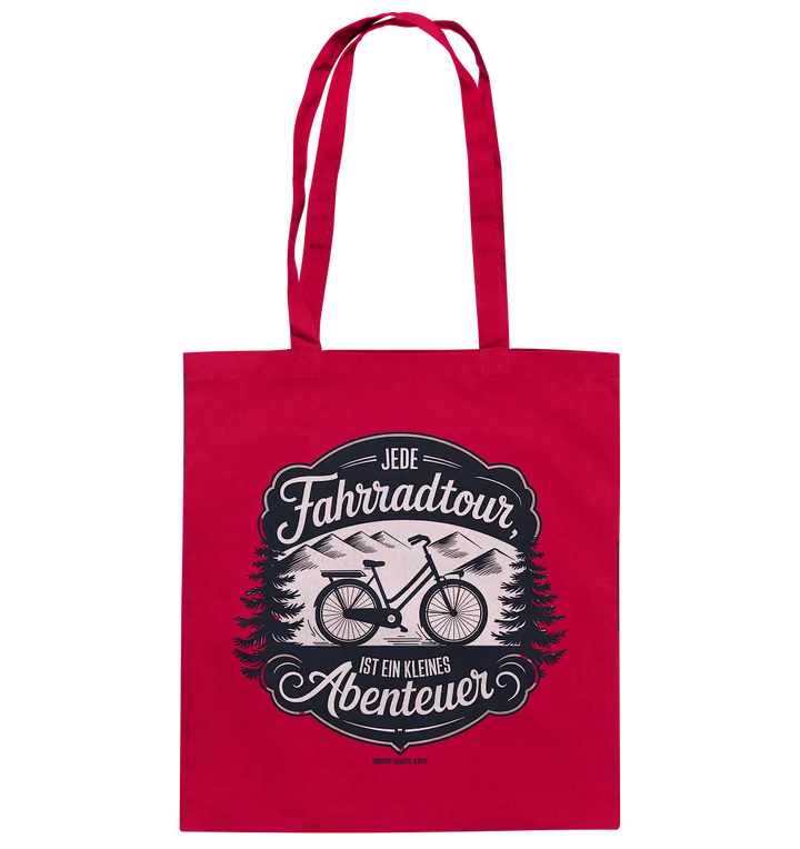 JEDE Fahrradtour IST EIN KLEINES Abenteuer Inspirierendes Outdoor Design - Baumwolltasche Bright Lights Arts