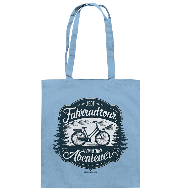 JEDE Fahrradtour IST EIN KLEINES Abenteuer Inspirierendes Outdoor Design - Baumwolltasche Bright Lights Arts