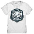 JEDE Fahrradtour IST EIN KLEINES Abenteuer Inspirierendes Outdoor Design - Kids Premium Shirt Bright Lights Arts