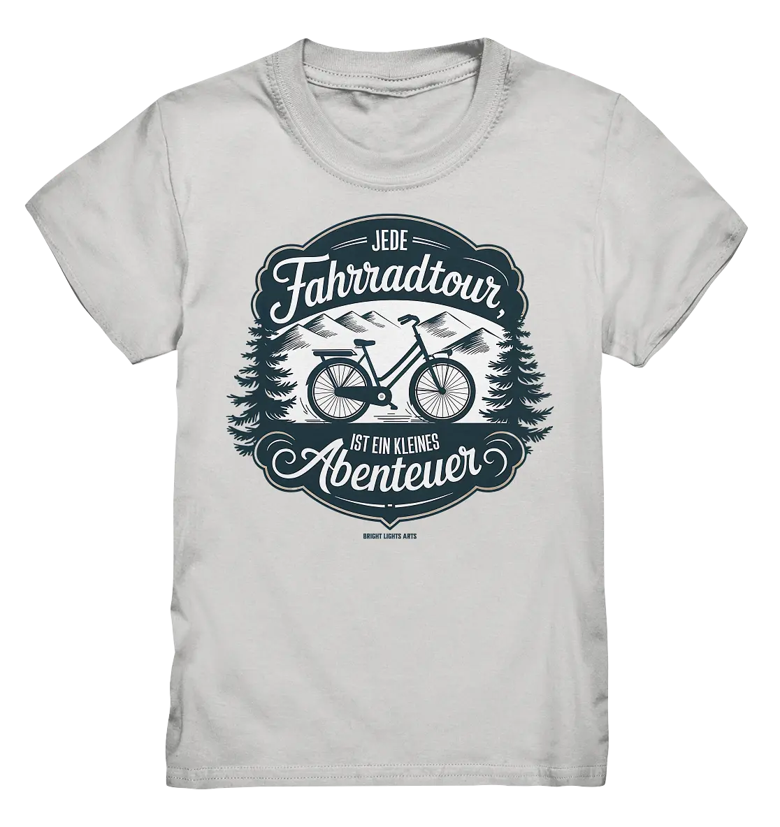 JEDE Fahrradtour IST EIN KLEINES Abenteuer Inspirierendes Outdoor Design - Kids Premium Shirt Bright Lights Arts
