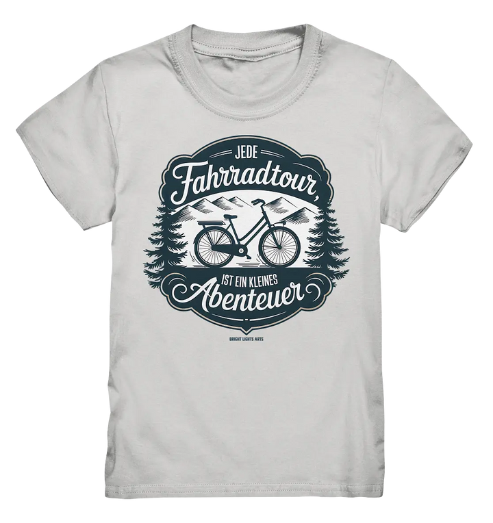 JEDE Fahrradtour IST EIN KLEINES Abenteuer Inspirierendes Outdoor Design - Kids Premium Shirt Bright Lights Arts