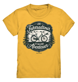 JEDE Fahrradtour IST EIN KLEINES Abenteuer Inspirierendes Outdoor Design - Kids Premium Shirt Bright Lights Arts
