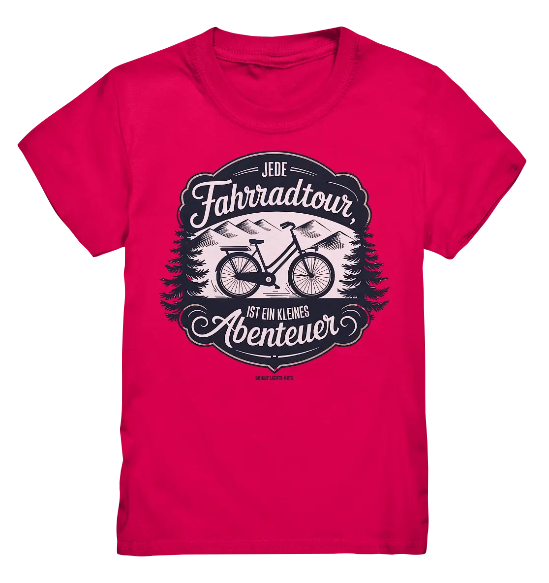 JEDE Fahrradtour IST EIN KLEINES Abenteuer Inspirierendes Outdoor Design - Kids Premium Shirt Bright Lights Arts