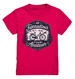 JEDE Fahrradtour IST EIN KLEINES Abenteuer Inspirierendes Outdoor Design - Kids Premium Shirt Bright Lights Arts