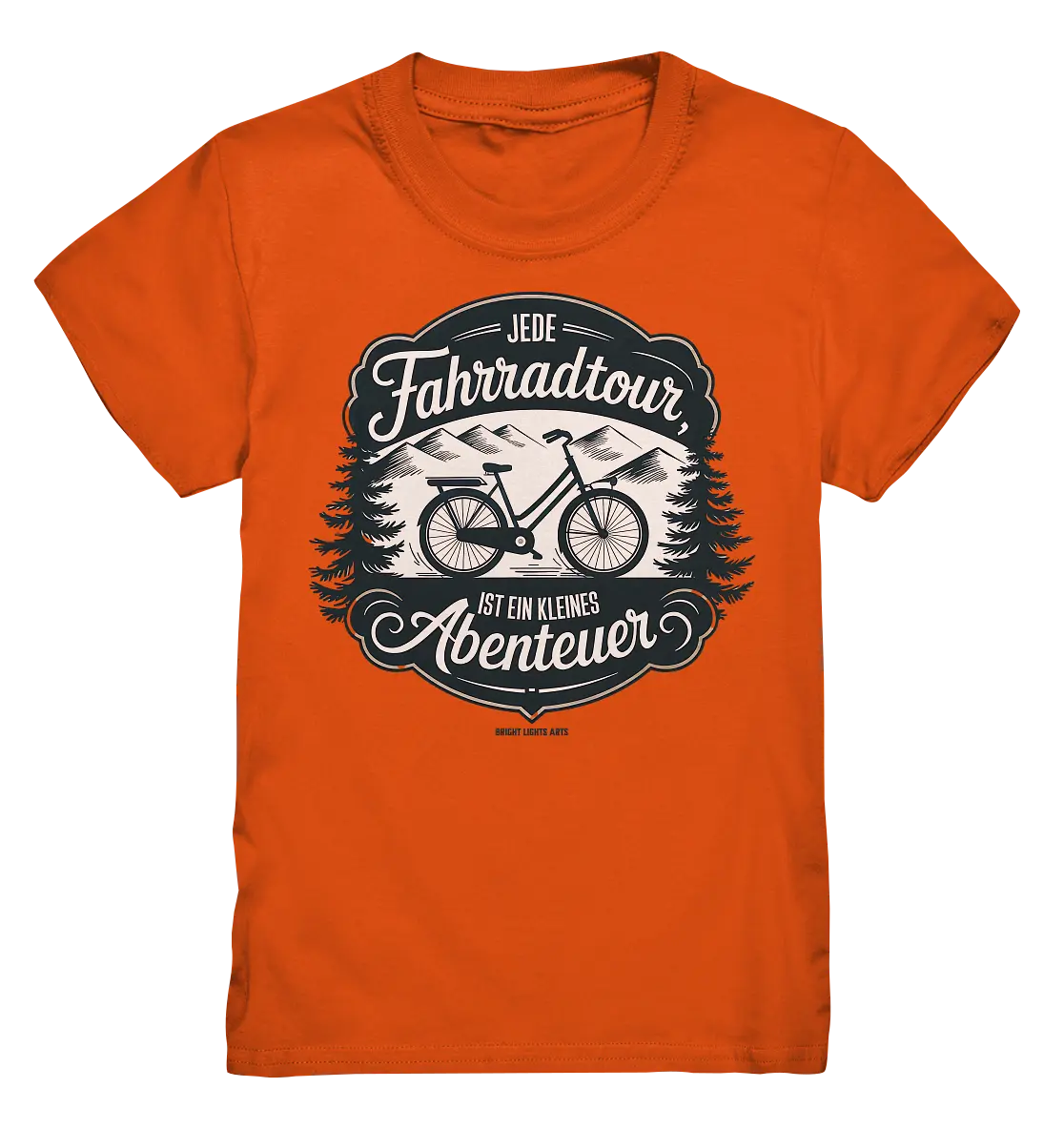 JEDE Fahrradtour IST EIN KLEINES Abenteuer Inspirierendes Outdoor Design - Kids Premium Shirt Bright Lights Arts