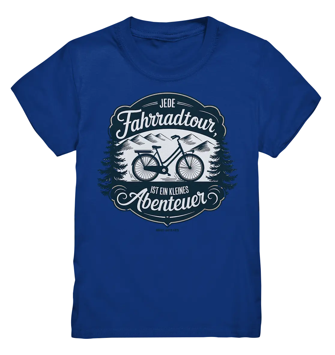 JEDE Fahrradtour IST EIN KLEINES Abenteuer Inspirierendes Outdoor Design - Kids Premium Shirt Bright Lights Arts