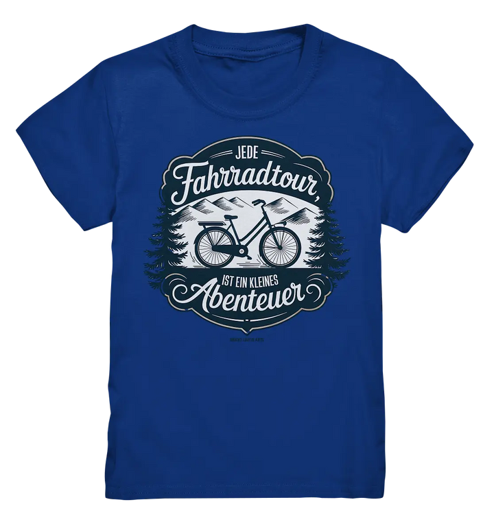 JEDE Fahrradtour IST EIN KLEINES Abenteuer Inspirierendes Outdoor Design - Kids Premium Shirt Bright Lights Arts