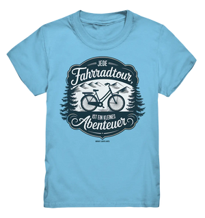 JEDE Fahrradtour IST EIN KLEINES Abenteuer Inspirierendes Outdoor Design - Kids Premium Shirt Bright Lights Arts