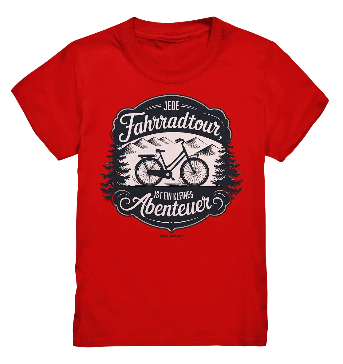 JEDE Fahrradtour IST EIN KLEINES Abenteuer Inspirierendes Outdoor Design - Kids Premium Shirt Bright Lights Arts