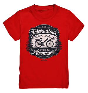 JEDE Fahrradtour IST EIN KLEINES Abenteuer Inspirierendes Outdoor Design - Kids Premium Shirt Bright Lights Arts