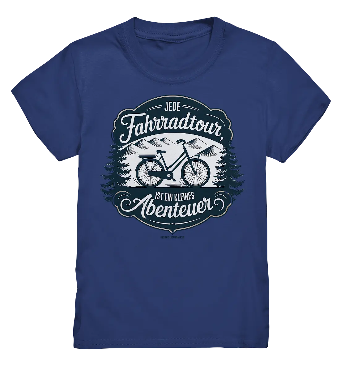 JEDE Fahrradtour IST EIN KLEINES Abenteuer Inspirierendes Outdoor Design - Kids Premium Shirt Bright Lights Arts