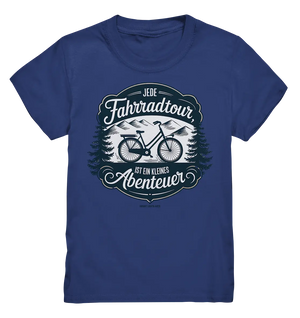 JEDE Fahrradtour IST EIN KLEINES Abenteuer Inspirierendes Outdoor Design - Kids Premium Shirt Bright Lights Arts