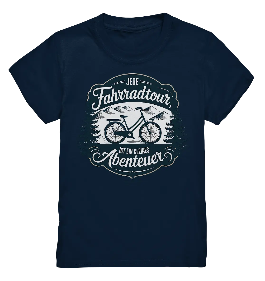 JEDE Fahrradtour IST EIN KLEINES Abenteuer Inspirierendes Outdoor Design - Kids Premium Shirt Bright Lights Arts