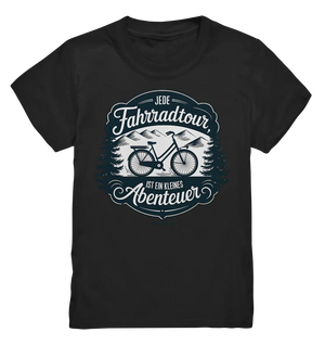 JEDE Fahrradtour IST EIN KLEINES Abenteuer Inspirierendes Outdoor Design - Kids Premium Shirt Bright Lights Arts