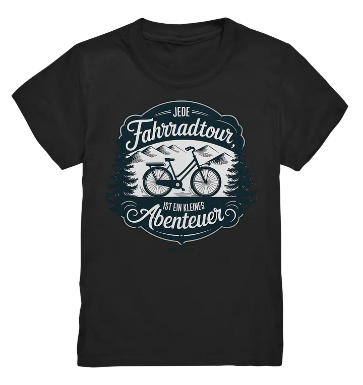 JEDE Fahrradtour IST EIN KLEINES Abenteuer Inspirierendes Outdoor Design - Kids Premium Shirt Bright Lights Arts