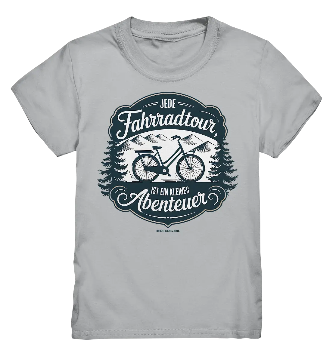 JEDE Fahrradtour IST EIN KLEINES Abenteuer Inspirierendes Outdoor Design - Kids Premium Shirt Bright Lights Arts