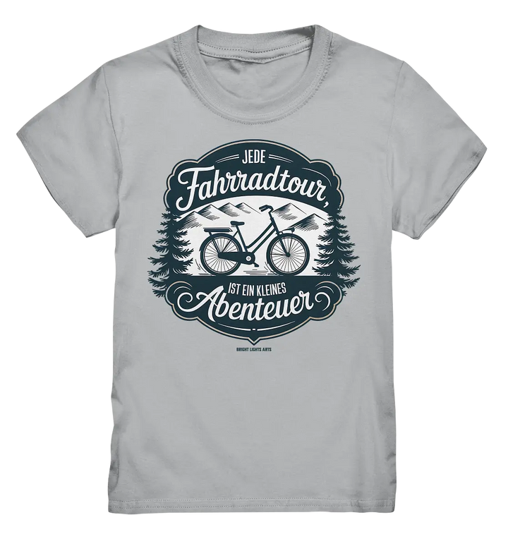 JEDE Fahrradtour IST EIN KLEINES Abenteuer Inspirierendes Outdoor Design - Kids Premium Shirt Bright Lights Arts
