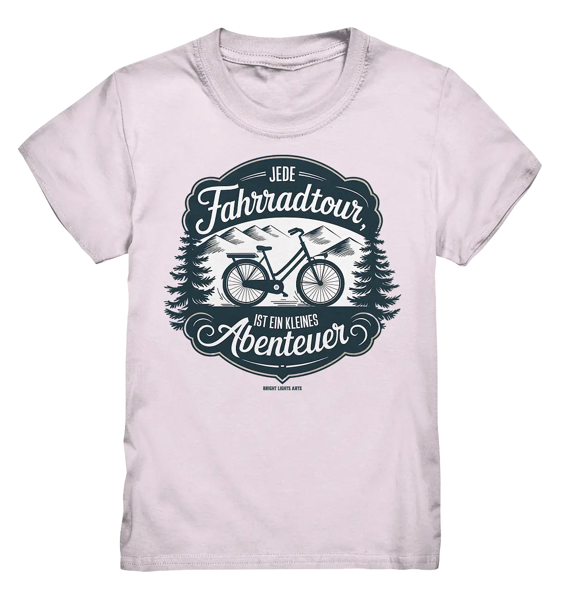 JEDE Fahrradtour IST EIN KLEINES Abenteuer Inspirierendes Outdoor Design - Kids Premium Shirt Bright Lights Arts