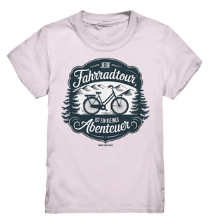 JEDE Fahrradtour IST EIN KLEINES Abenteuer Inspirierendes Outdoor Design - Kids Premium Shirt Bright Lights Arts
