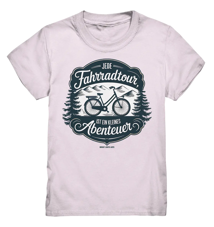 JEDE Fahrradtour IST EIN KLEINES Abenteuer Inspirierendes Outdoor Design - Kids Premium Shirt Bright Lights Arts