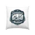 JEDE Fahrradtour IST EIN KLEINES Abenteuer Inspirierendes Outdoor Design - Kissen 40x40cm Bright Lights Arts