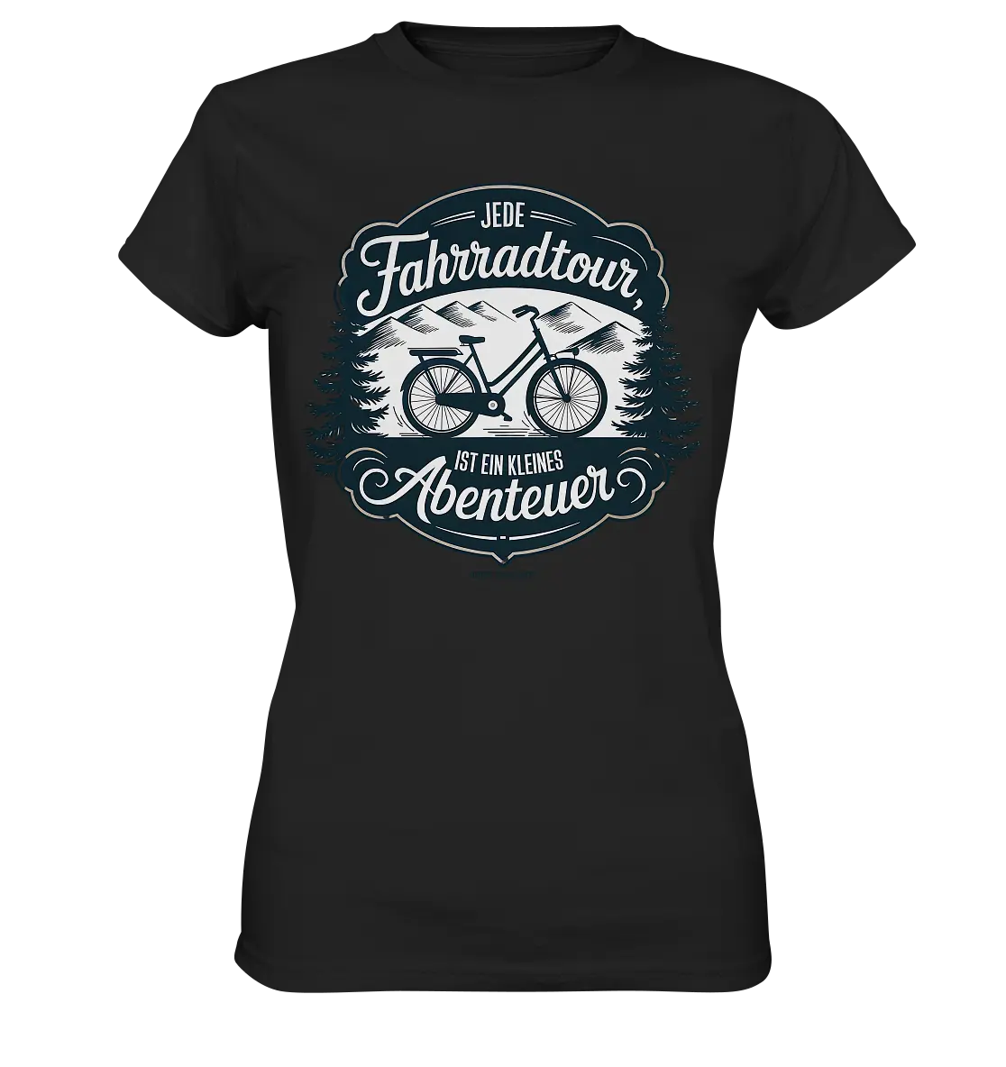 JEDE Fahrradtour IST EIN KLEINES Abenteuer Inspirierendes Outdoor Design - Ladies Premium Shirt Bright Lights Arts